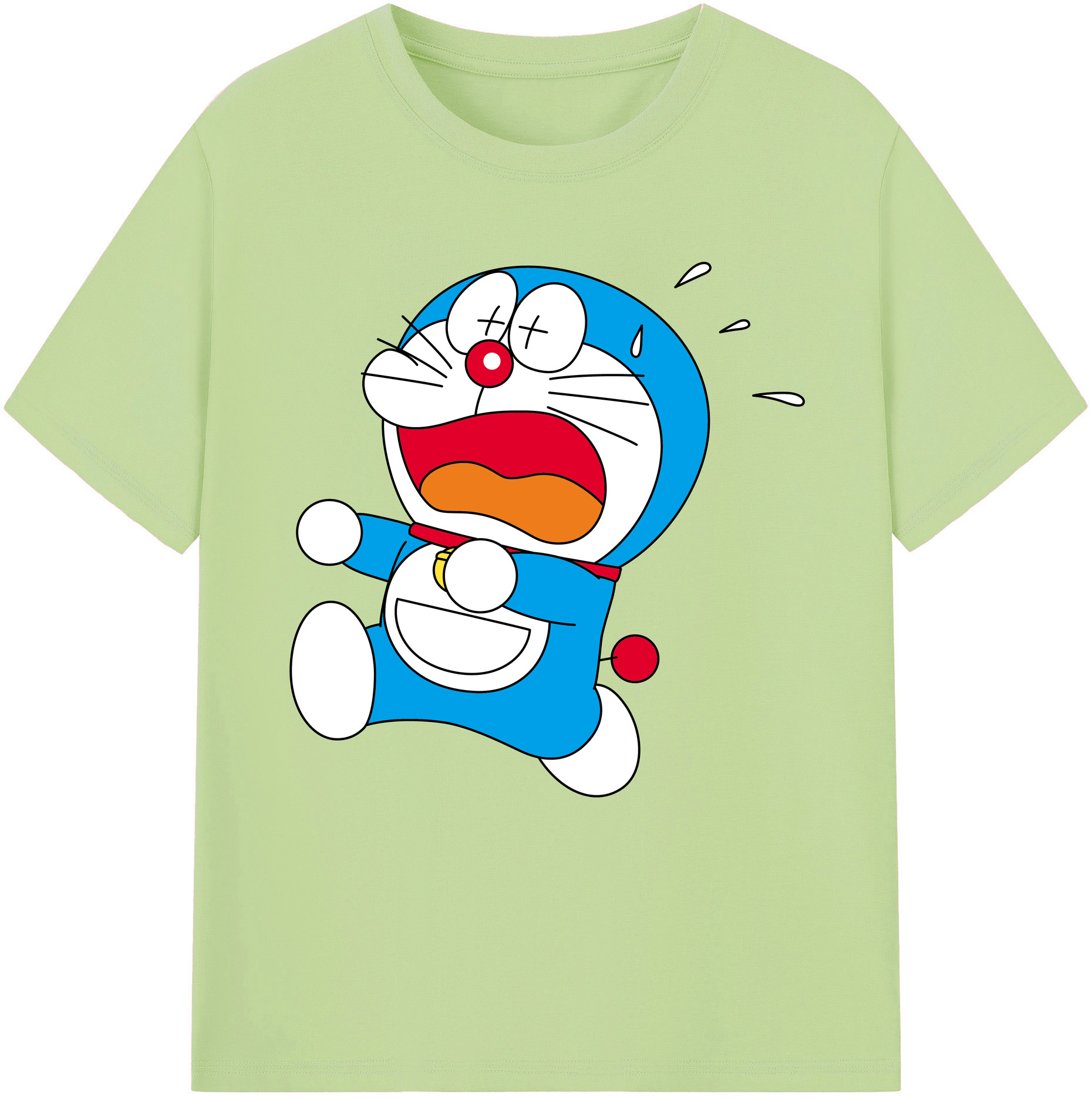 （画像用） ドラえもん Doraemon 綿100％半袖Tシャツ（フロントプリント）